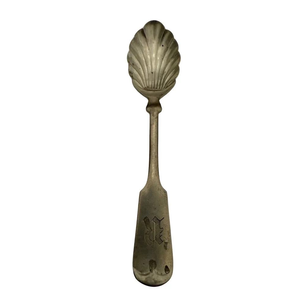 Hotchkiss Schreuder Alaska Silverplate Spoon Butter Knife Mono‎ R